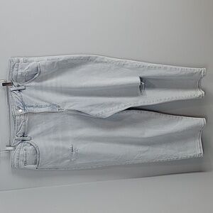 AVA & VIV light wash blue jeans 24W slash ripped